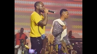 davido joins wizkid on stage for wizkidtheconcert