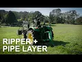 Hayes Products Heavy Duty Ripper 80mm Pipe Layer Demonstration
