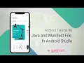 Android Tutorial - 05 How to Use Java and Manifest File In Android Studio