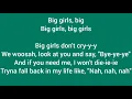 Big girls don't cry - Zhavia ward (lirik)
