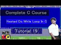 Nested Do While Loop C Tutorial In Hindi Using Turbo C Turbo C