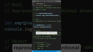 Null Data Type In Javascript
