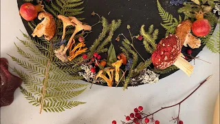 Часы с грибами