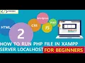 How to run first PHP program in XAMPP Server Localhost