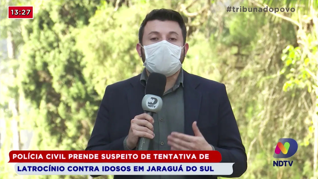 Polícia Civil prende suspeito de tentativa de latrocínio contra idosos em Jaraguá do Sul