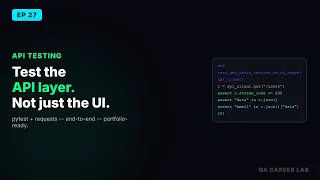 How to Test a REST API End-to-End With pytest requests QA Career Lab