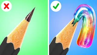 AWESOME DIY ART HACKS ✨ Good vs. Bad Ideas! Make School Fun with 123 GO!