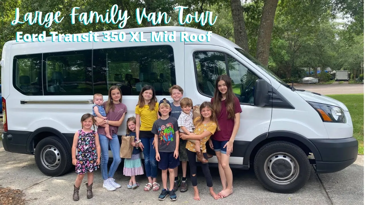 Large Family Van Tour || Ford Transit 350 XL Tour 15 Passenger