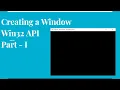 Creating a Window WNDCLASSEX structure - Part I Win32 API Tutorial Hindi