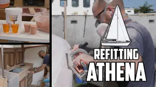 Sail Life – Rounding over the deck-hull joint & applying Coppercoat – DIY sailboat project