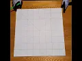 How to draw a barn quilt grid without measuring and no math calculations