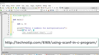 Multiplication of Two Numbers C Programming