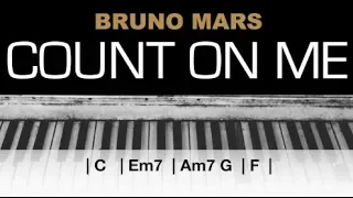 Download Bruno Mars - Count On Me Karaoke Chords Acoustic Piano Cover Instrumental Lyrics MP3