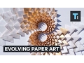 Download Lagu This evolving paper art has no end.