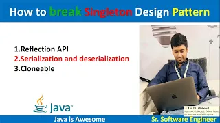 How to break Singleton design pattern with ReflectionAPI Serialization Cloneable