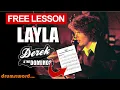 Lagu ★ Layla (Derek And The Dominoes) ★ Gratis video drumles | Hoe speel je SONG (Jim Gordon)