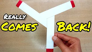 how to make a paper boomerang its really comes back