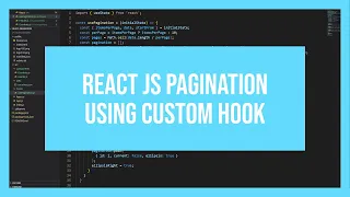 ReactJS pagination using custom hook
