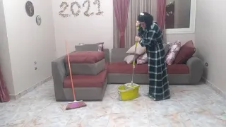 روتين التنضيف العميق اتهد حيلي فيه بس حسيت براحة نفسية كبيرة 