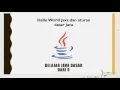 Aturan Dasar menulis code di java dan membuat Hello World di Java