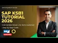 SAP KSB1 Tutorial 2026 Cost Centers Actual Line Items Explained Step-by-Step Guide