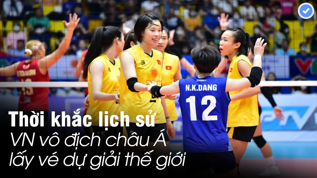 Ngược dòng Thái Lan khi bị dẫn 2-0, VN tạo địa chấn-vô địch ngoạn mục bóng chuyền các CLB nữ châu Á