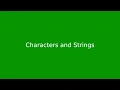 Chapter 4 Characters and Strings