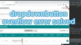 DropdownButton render overflow issue resolved in 1 minute