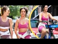 Camila Cabello flashes her midriff in an eye-catching Alo Yoga set