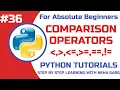 Relational Operators in Python Comparison Operators Explained Class 11 12 CS