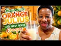 Homemade Orange Julius with Fresh Picked Oranges