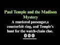 Paul Temple and the Madison Mystery Ocean Liner Murder Classic British Detective Drama