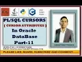CURSOR IN Part-11 Cursor Tutorial In Oracle By Ashutosh Sir