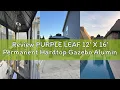 Review PURPLE LEAF 12 X 16 Permanent Hardtop Gazebo Aluminum Gazebo with Galvanized Steel Double R