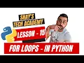Python For Beginners Lesson 15 - For Loops in python Python Tutorial