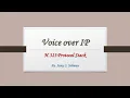 VoIP 11 - H 323 Protocol Stack
