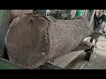 Download Lagu The appearance of black steel-hard acacia wood in a sawmill 