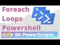 For Each loops in Powershell