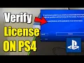 How To Fix PS4 Error License Cannot Be Verified Restore Best Method