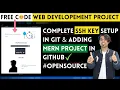 Complete Git SSH Setup Add MERN Project in GitHub Using SSH Key Free Source Code