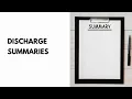 Discharge Summaries Tutorial