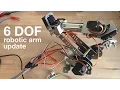 Arduino Teensy 6 DOF Axis Robotic Arm Inverse Kinematics - Update