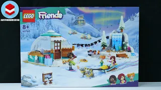 LEGO Friends 41760 Igloo Holiday Adventure Speed Build
