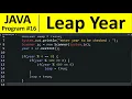 Java Program - Check Leap Year in Java
