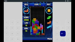 Tetris Java - Full Gameplay In Marathon Level 15