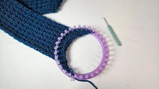 How to Loom Knit the Urban Scarf DIY Tutorial