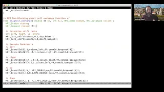 Lesson 4 part 1 Non blocking send recv for ghost cell exchange