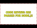 Code Review RSS parser for Node JS