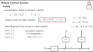First Step in Robust Control Analysis: Scaling a System
