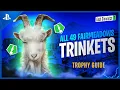 Goat Simulator 3 All 49 Fairmeadows Trinket Locations Cementary Factory Ranch